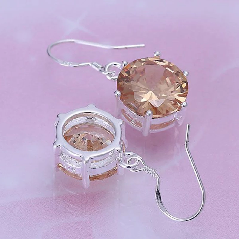 Модные ювелирные изделия для женщин серьги с покрытием из серебра 925 пробы и