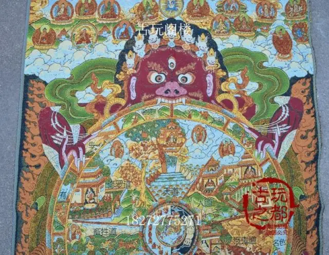 Китайская коллекция вышивка танка тибетская буддийская схема|embroidery bookmark|boutique