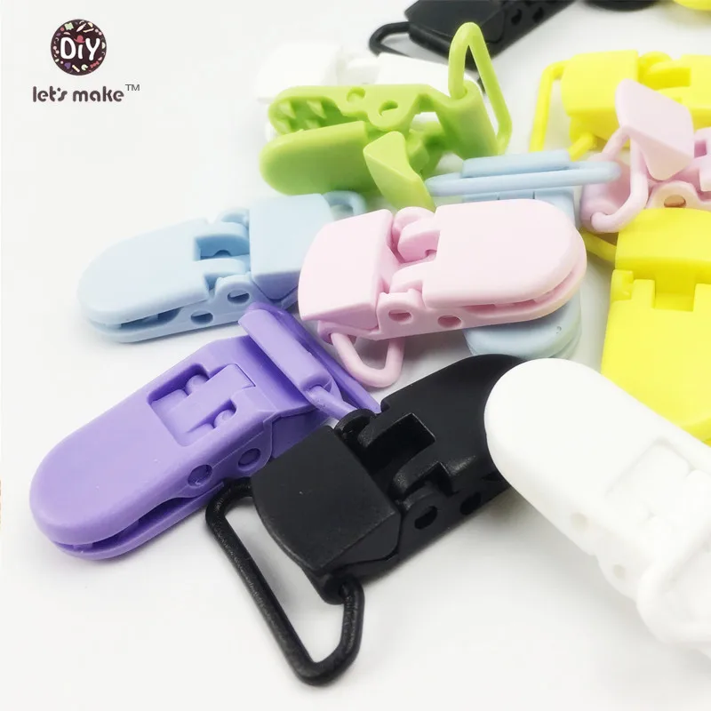 Пластиковые зажимы для соски пустышки Let's Make 20 шт.|clip diy|clip sootherclip holder |
