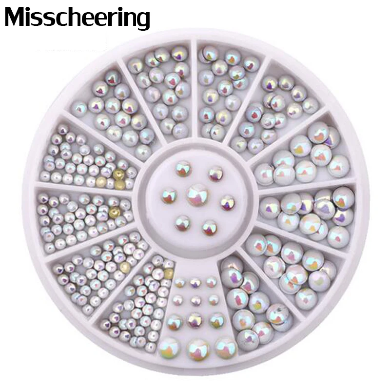 

1 шт., шипы для ногтей с блестками