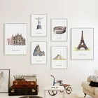 Элегантный Поэзия во всем мире логотип архитектурный пейзаж живопись на холсте искусство печати плакатов картины настенные украшения стены