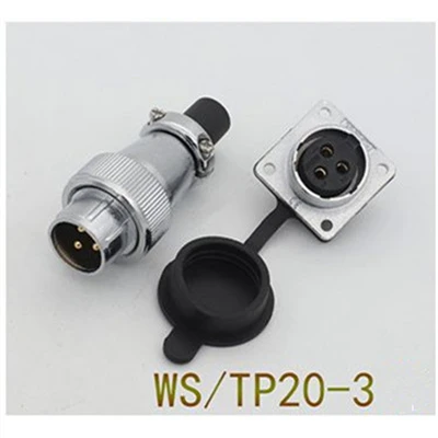 WS20-3F 1 комплект WS20 авиационным соединителем 2/3/4/5/6/7/9/12 штепселный Разъем гнездо мужской и женский авиации круговой Мощность Кабельный разъем - Цвет: WS20-3F