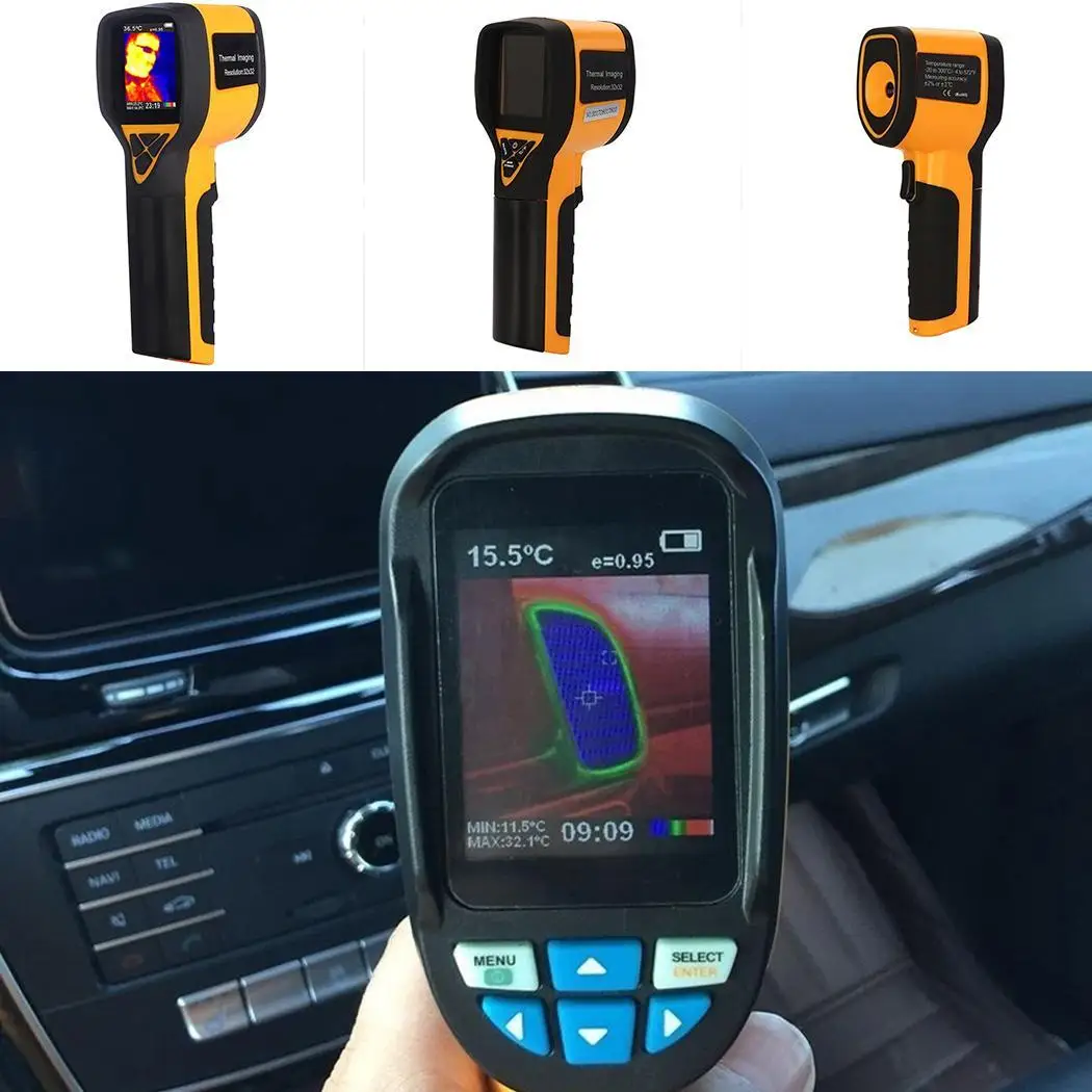 Наружный Портативный Инфракрасный цифровой термометр тепловой 0 ~ 50C изображения