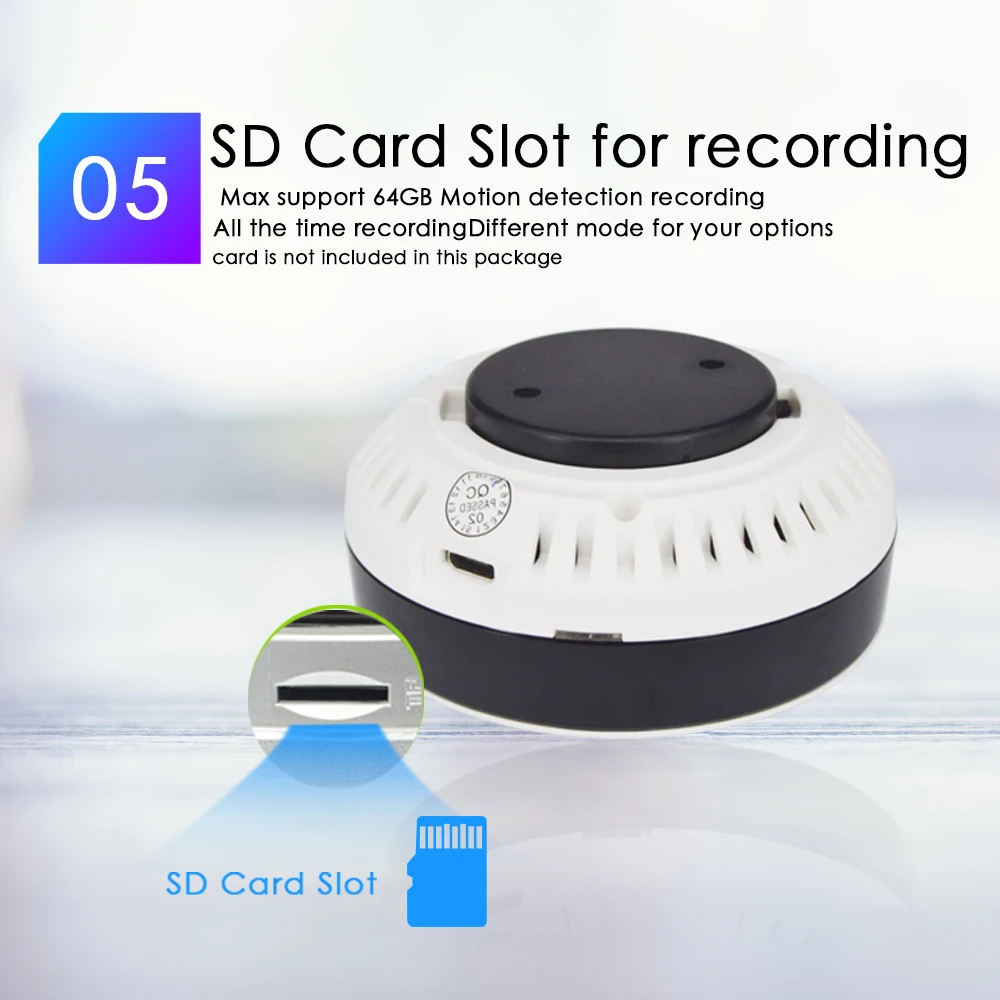 Ctvman безопасности Wi Fi 360 градусов камеры рыбий глаз 960 P HD Умный дом sd слот для карт