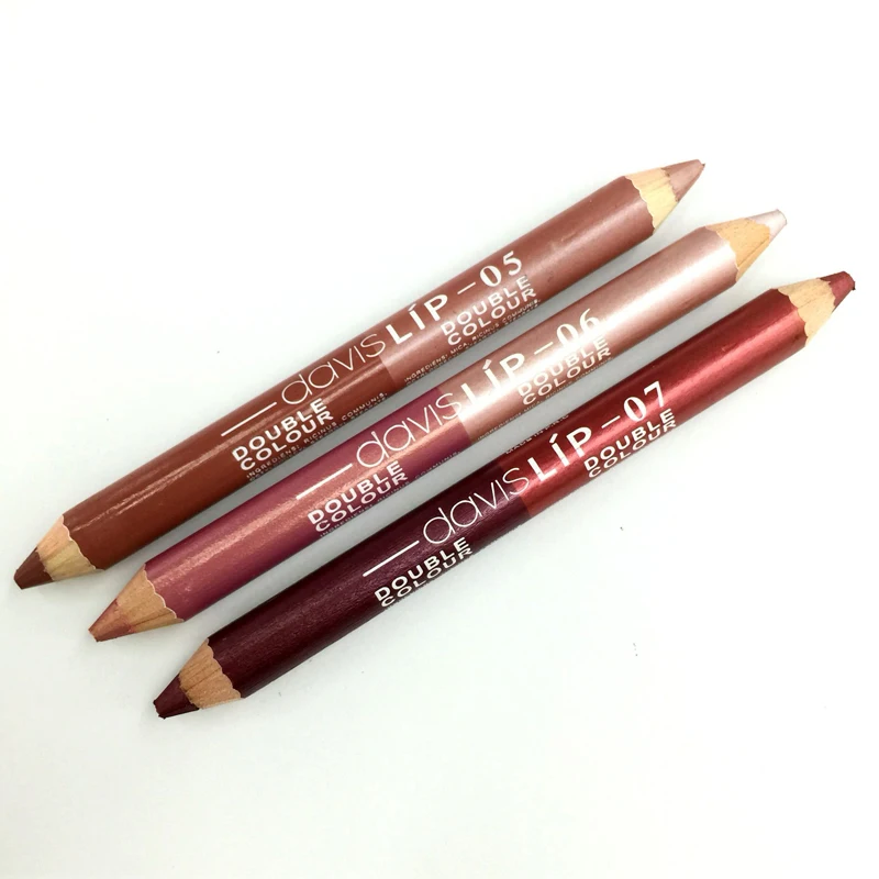Бренд Davis подводка для губ макияж двойной контур водостойкая Мерцающая губная