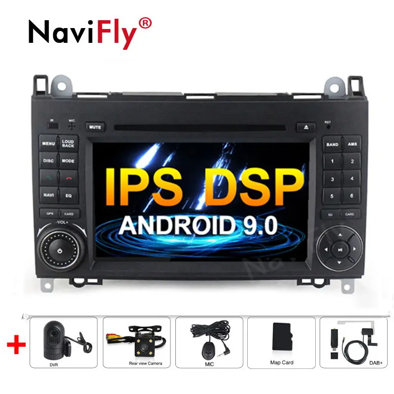 Android 9 0 IPS DSP автомобильный dvd Радио Аудио мультимедийный плеер для Mercedes Benz B200 A B Class