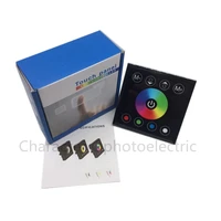 dc12 24v 16a 4a ch black wall mounted rgb touch panel led controller touch panel rgb full color led controller