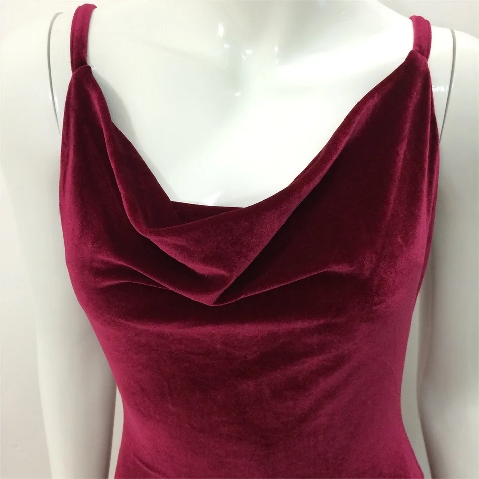 2017 новые горячие продажи бархат спагетти ремень женщины платье лето весна dress sexy