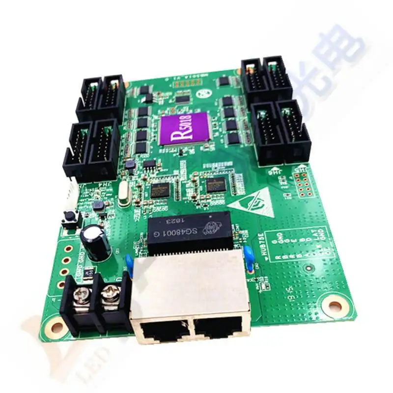 Получение HD-R5018 256*128 128*256 8 * HUB75E два ethernt портов получать данные viagigabit ethenet кабель |