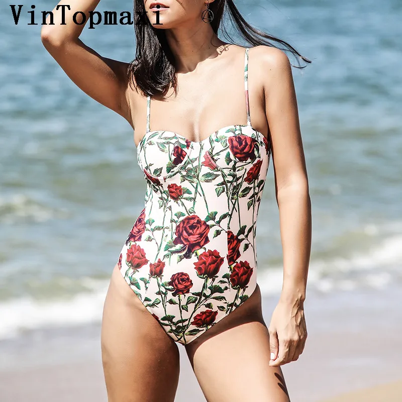 2018 популярный купальный костюм пуш-ап Цельный купальник сексуальный для женщин с