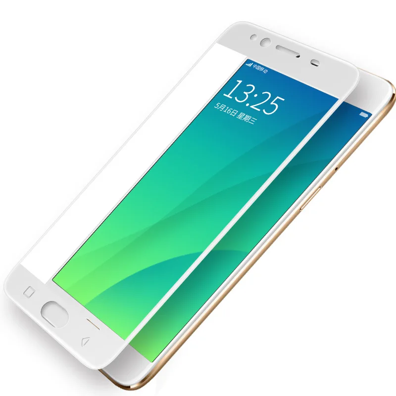 New 9H Hard 2.5D Arc Edge Full Screen Protector Tempered Glass Film For OPPO R11 R 11 r11 (5.5 inch) protection Capa Para | Аксессуары