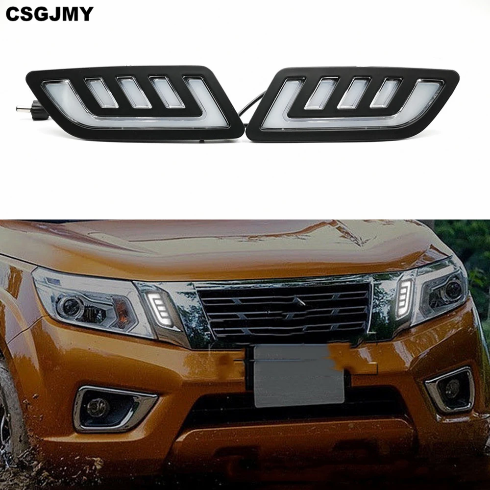 Дневные ходовые огни для Nissan NAVARA NP300 D23 2015 2016 2017 2018 2019 DRL светодиодный ка