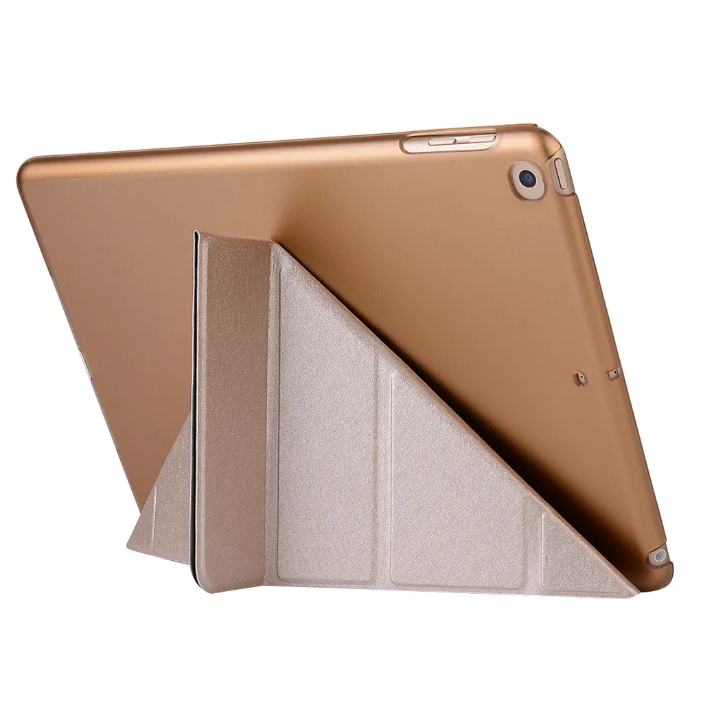 Чехол s планшет розовый для iPad 6го поколения 9,7 Тонкий Магнитный кожаный смарт-чехол ForApple#5$6