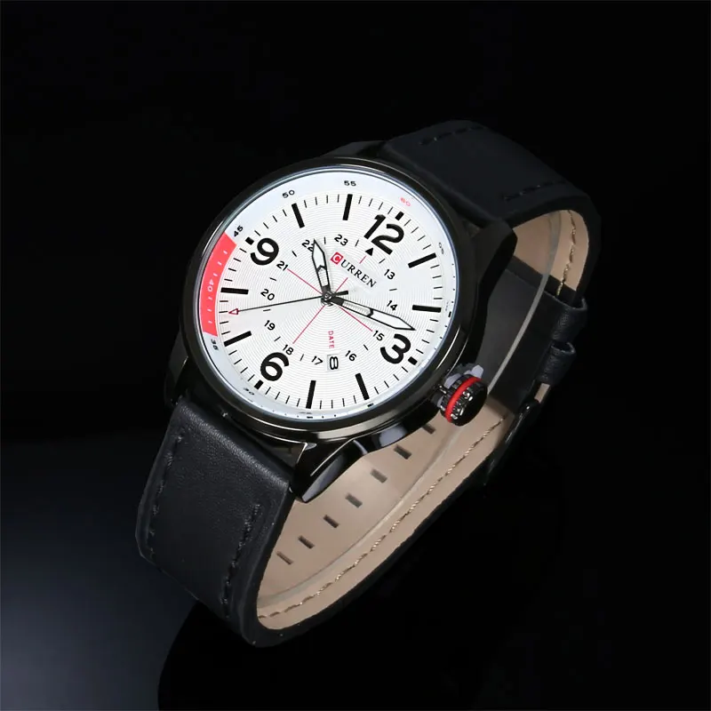 Новые Curren Роскошные брендовые Модные мужские военные спортивные часы кварцевые