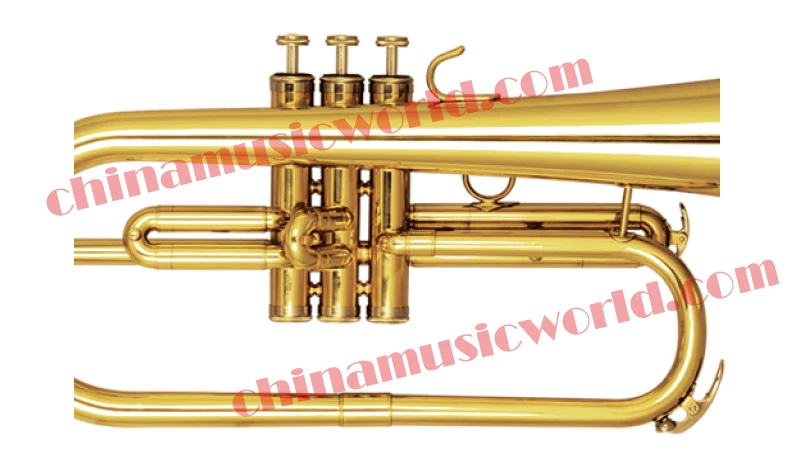 Китайский музыкальный мир желтая латунная флугелевая труба (CMWFH 1100)|flugelhorn trumpet|brass