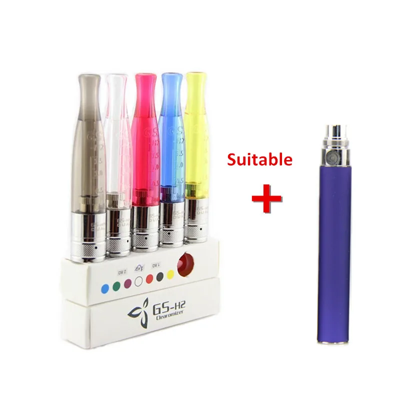 Электронная сигарета ego 5 шт. атомайзер 1 мл двойная катушка 2.0ohm 650 мАч электронная