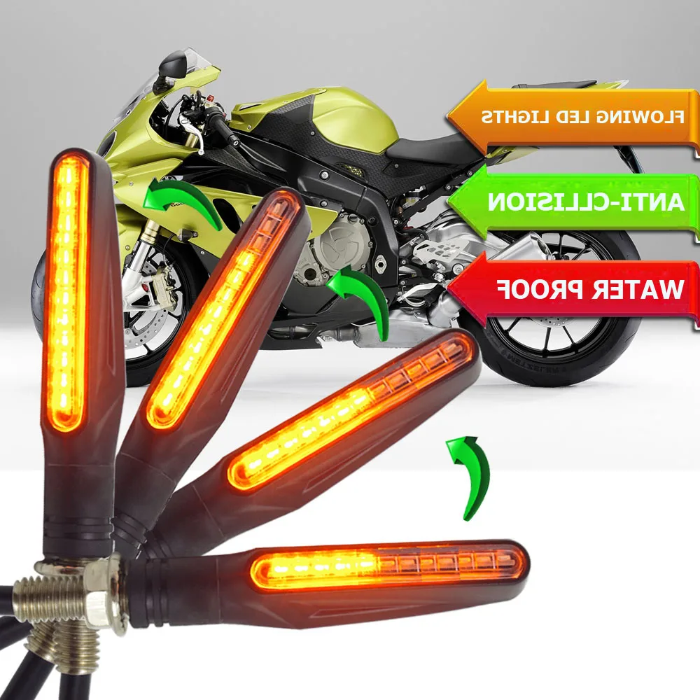 Универсальный clignotant moto led плавные черные поворотники мотоциклы для triumph street triple 675