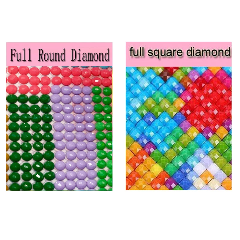 full square/round Diamond Embroidery Wine Glass Wall Clock Full Diamonds Cross Stitch Sewing Thread Handmade Decorations | Дом и сад