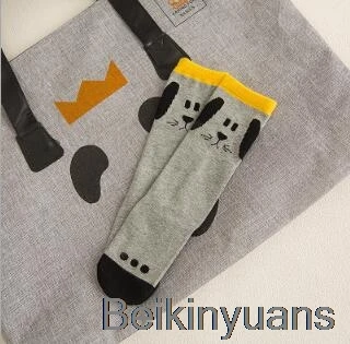 Greyhound 1 pair male baby girl socks warm cartoon fox cotton cute knee socks unisex fashion cartoon baby warm boots socks cartoon - Цвет: Greyhound