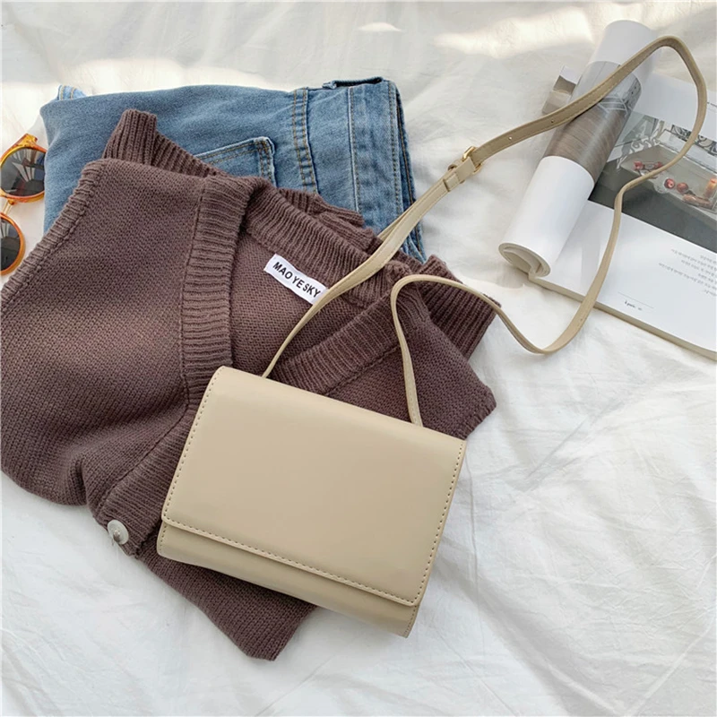 Youda Женская модная Глянцевая сумка через плечо из искусственной кожи простая