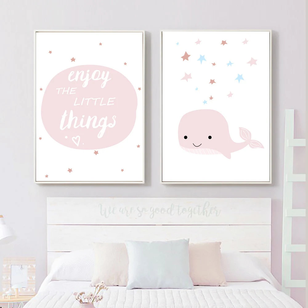 Милые детские постеры и принты фотообои для девочек детская комната без рамы |