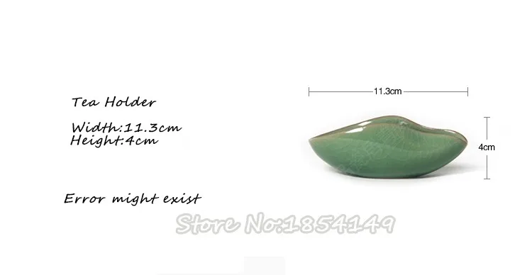 WIZAMONY, 1 шт., держатель для чая Longquan Celadon, аксессуары для чая, китайский фарфор, пять цветов, хрустящая глазурь