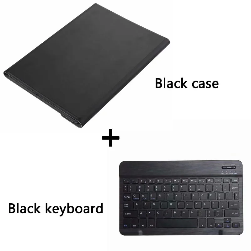 Black case Black KB Беспроводной чехол с клавиатурой Bluetooth для samsung Galaxy Tab A SM-T510 SM-T515 T510 T515 портативный чехол для планшета - Цвет: Black case Black KB