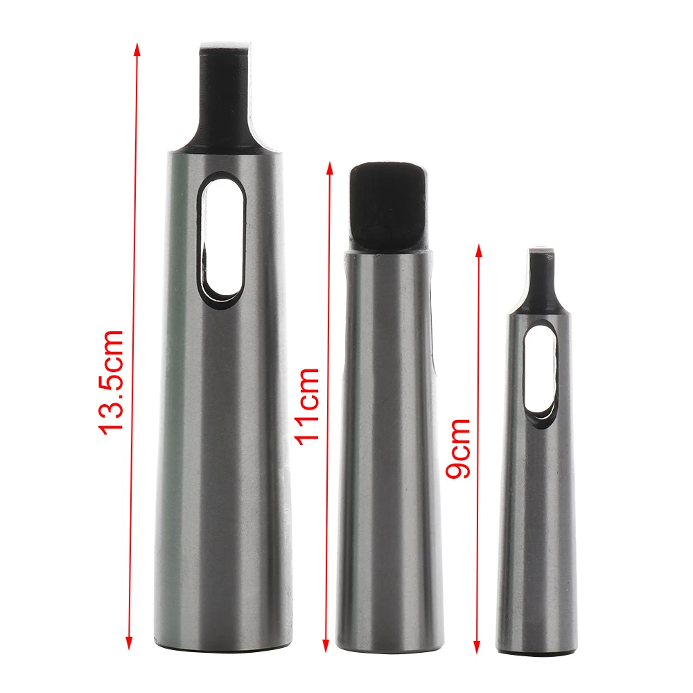 3pcs/set Carbon Steel Taper Adapter Reducing Drill Chuck Sleeve MT1-MT2 MT-2-MT3 MT3-MT4 For Drilling Machine | Инструменты