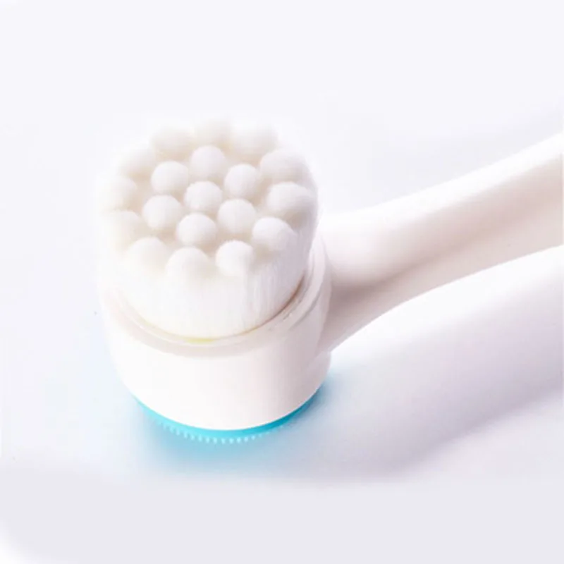 Горячая 3D двухсторонняя многофункциональная силиконовая Очищающая щетка для