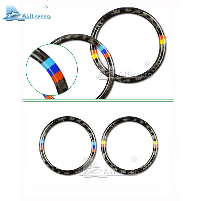 Airspeed for BMW E60 Accessories Sticker Stickers Carbon Fiber Interior Trim Car Ignition Keyhole Ring Cover | Автомобили и