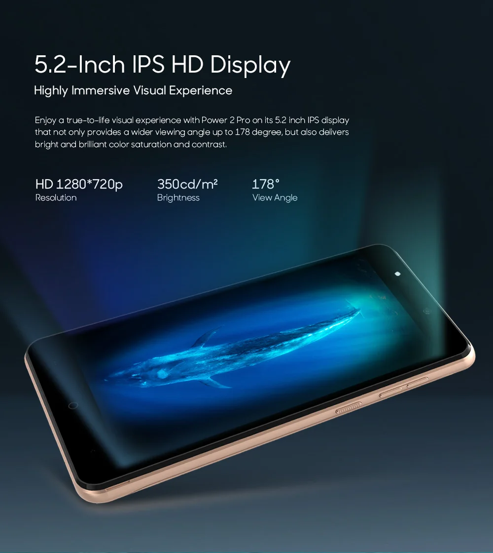 LEAGOO POWER 2 Pro 5 &quotHD Мобильный телефон Android 8 1 MTK6739 четырехъядерный ГБ 16 4000 мАч Лицо ID 8MP
