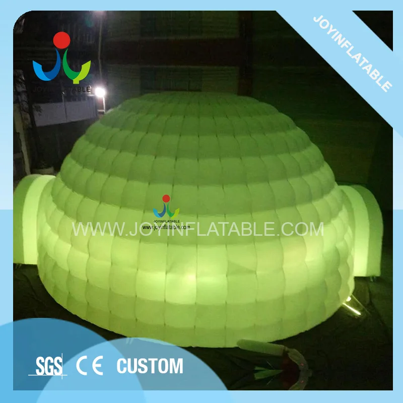 Оксфордская надувная купольная палатка диаметром 10 м со светодиодный светильник