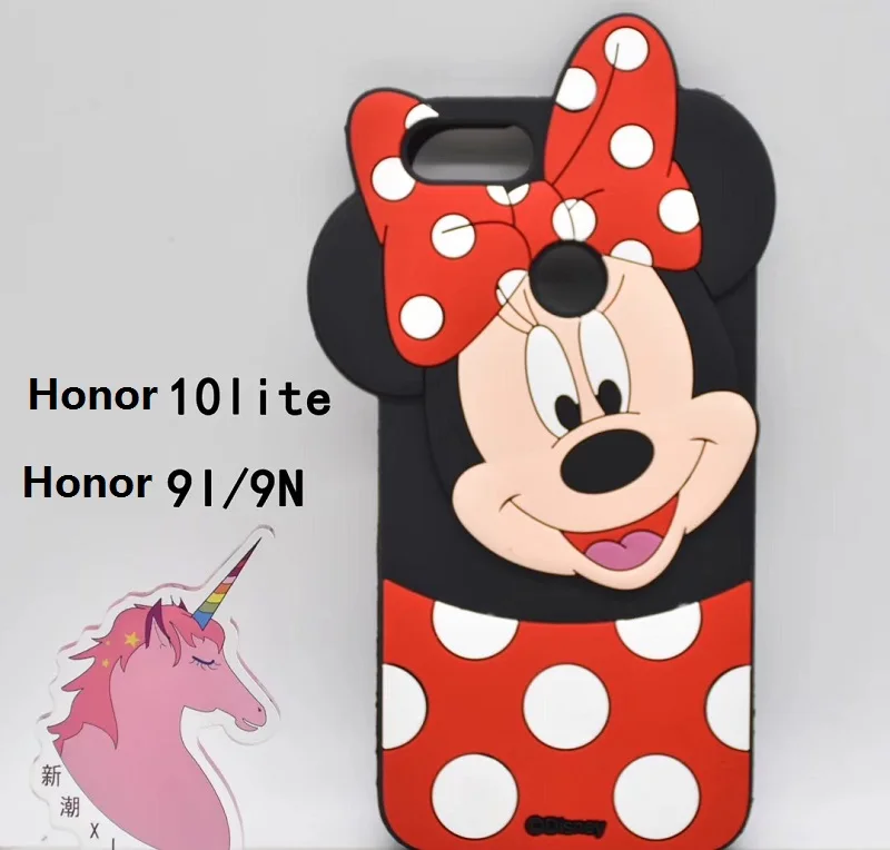 For Huawei G7 Y3 5 6 7 G610 4X Soft 3D Minnie Mouse Polka Dot Case Mate10 lite P smart Nova 3i 2plus Cartoon Kids Kawai Cover |