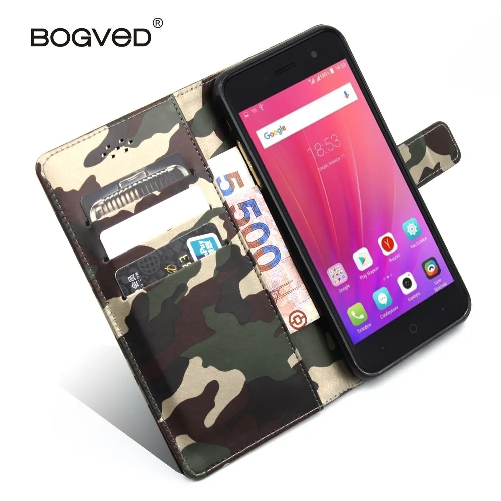 Бренд BOGVED чехол для ZTE лезвие A520 5.0 дюймов кошелек Стиль искусственная кожа Книга