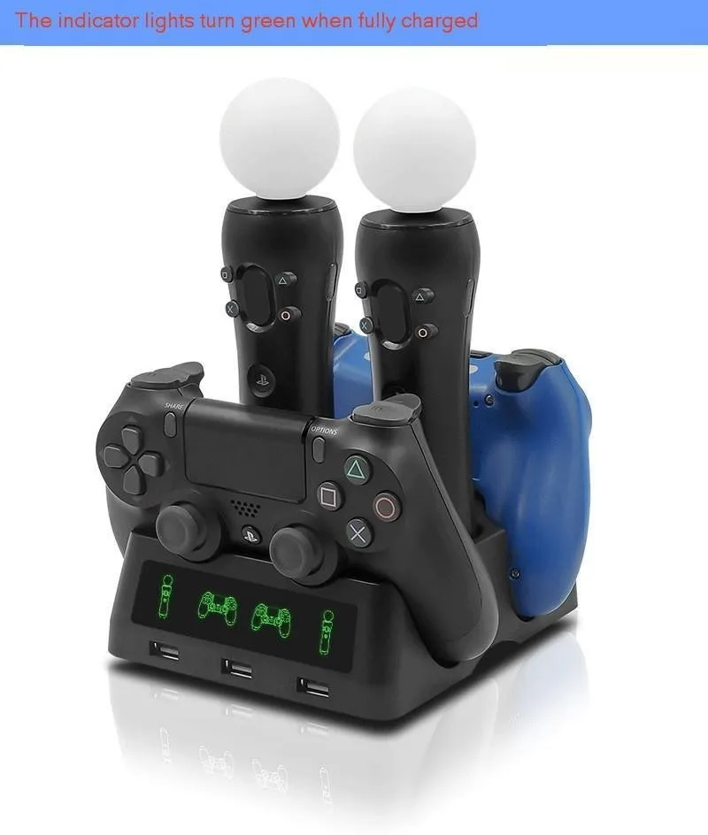 Зарядная док-станция для PS4 геймпад PS4 PS MOVE PS Очки виртуальной реальности VR игровой контроллер Стенд