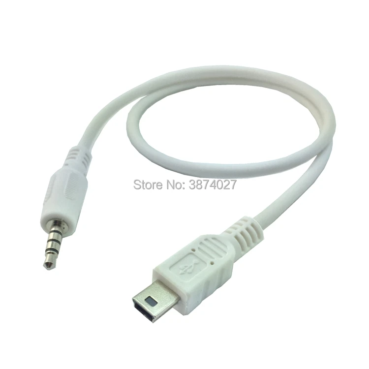 Мини адаптер с USB на 3 5 мм стерео разъем автомобильный Hi Fi аудиокабель AUX для MP3 MP4 50