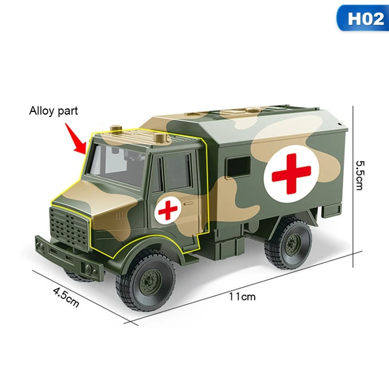 1:52 сплав оттяните назад военный автомобиль модель высокая моделирования военный грузовик Танк вертолет самолет игрушка