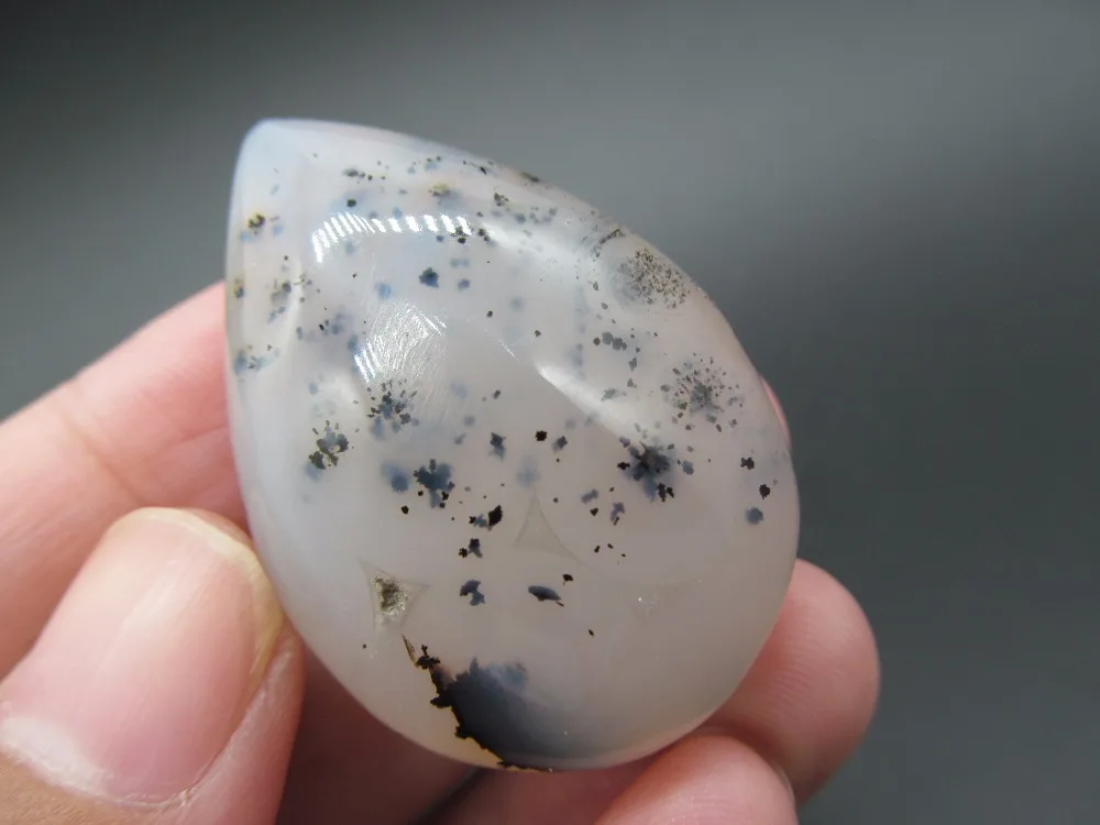 

Natural Stone Water Drop Agates Spots Pendant Aquatic plants necklace Pendant Jewelry Making Findings