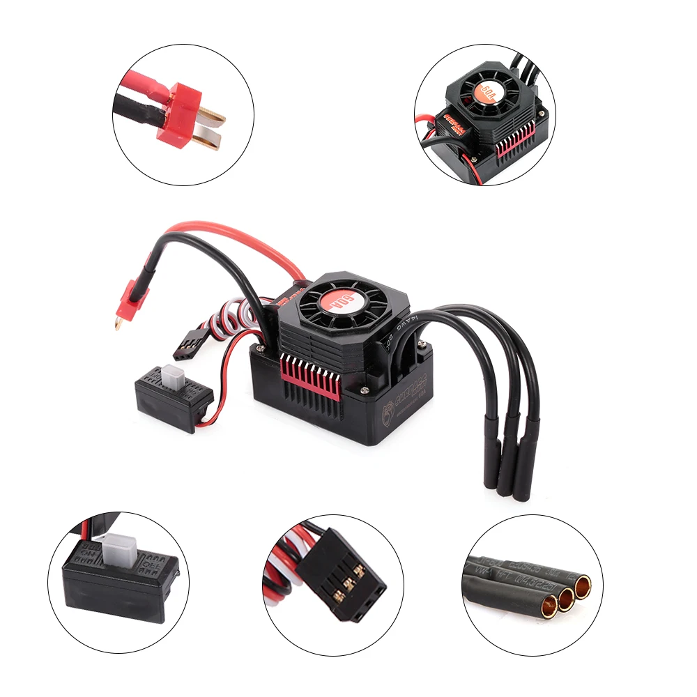 RC части превосходят хобби 3650 3900KV бесщеточный двигатель с теплоотводом и 60A ESC BEC