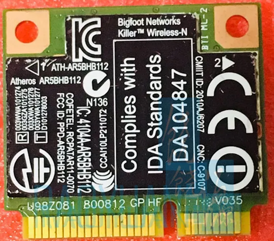 Устройство док станция Qualcomm Atheros AR9380 AR5BHB112 убийца N1103 450 Мбит/с Mini Pci e плата Wireless WLAN