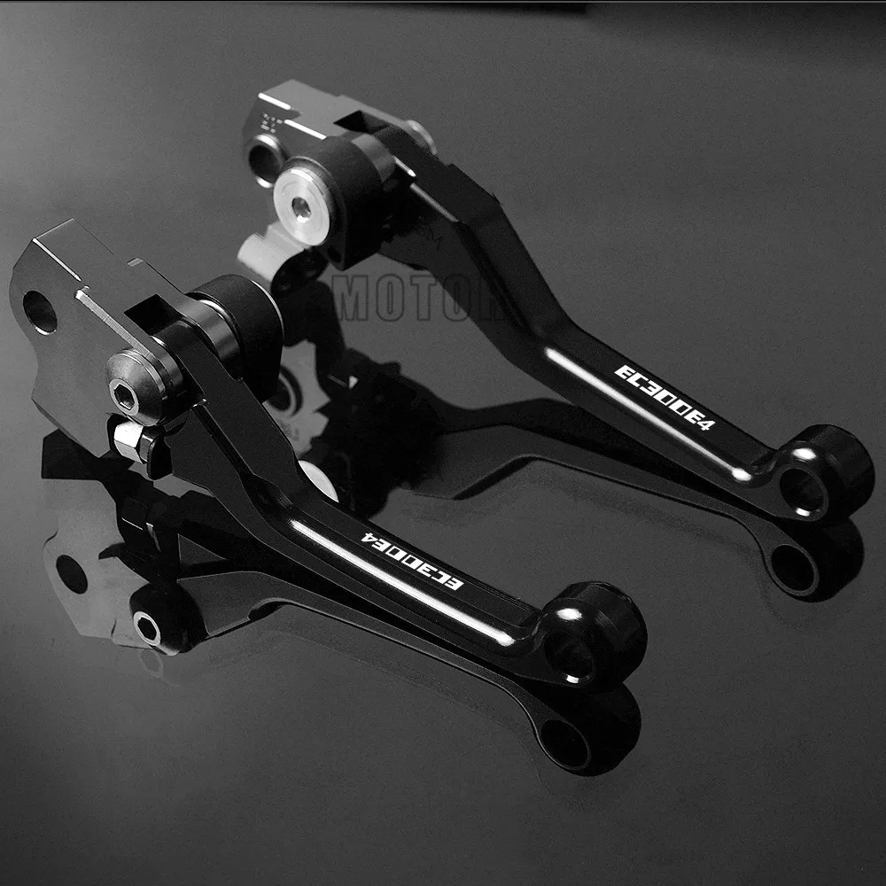 Black ЧПУ мотоцикл Мотокросс Байк Pivot DirtBike тормоза сцепления рычаги для Газа EC300E4/EC250E4 EC 250 300 E4 - Цвет: Black