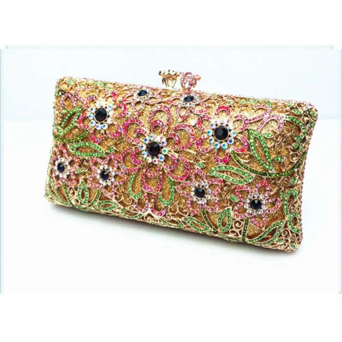 Женский кошелек клатч с кристаллами|Вечерние сумочки| |