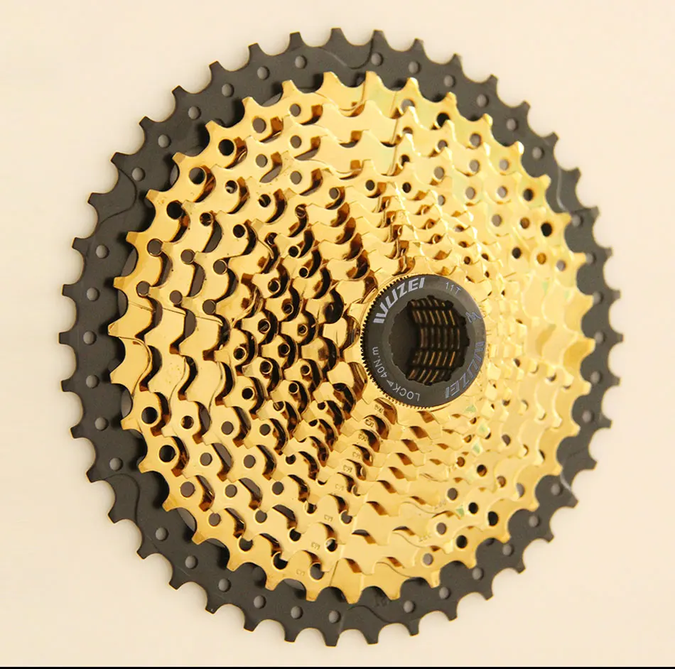 WUZEI 11 скоростей Freewheel MTB горный велосипед части кассеты Freewheel Золотой 11-42T для деталей XT M8000 SLX M7000 M9000 k7 NX GX