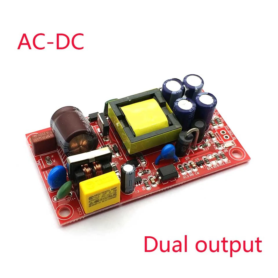 

12V1A/5V1A 24V1A/5V1A 12V1A/7V1A полностью изолированный импульсный модуль питания/DC двойной выход/AC-DC модуль