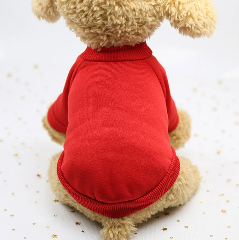 red Одежда для собак для маленьких собак, свитер для кошек, Одежда для питомцев, кошек, чихуахуа, теплая одежда для собак, свитер для осени и зимы - Цвет: red
