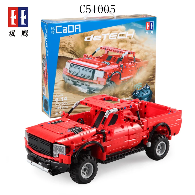 C51005 Legoings Technic внедорожник автомобиль пикап создатель 549 шт пульт дистанционного