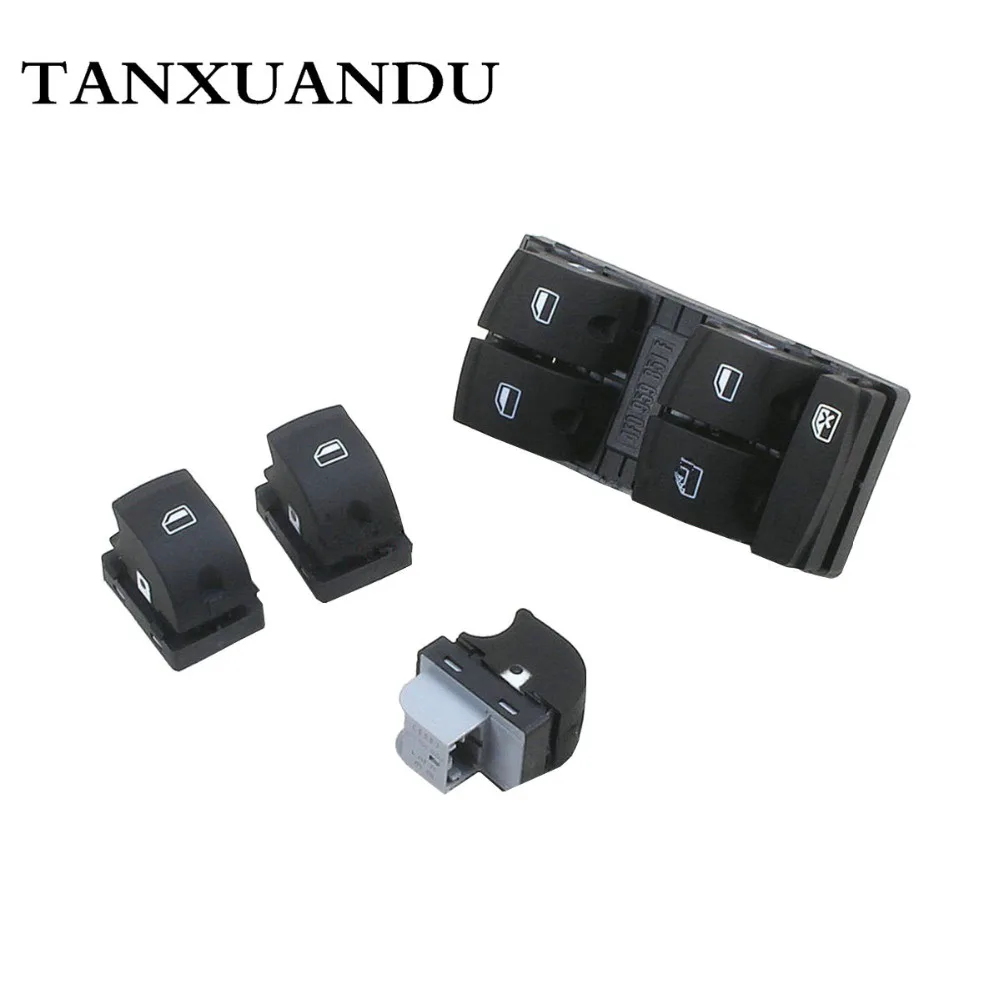 4 шт. выключатель питания Master & пассажирского окна подходит для AUDI A3 S3 2004 2013 A6 S6 C6 2005