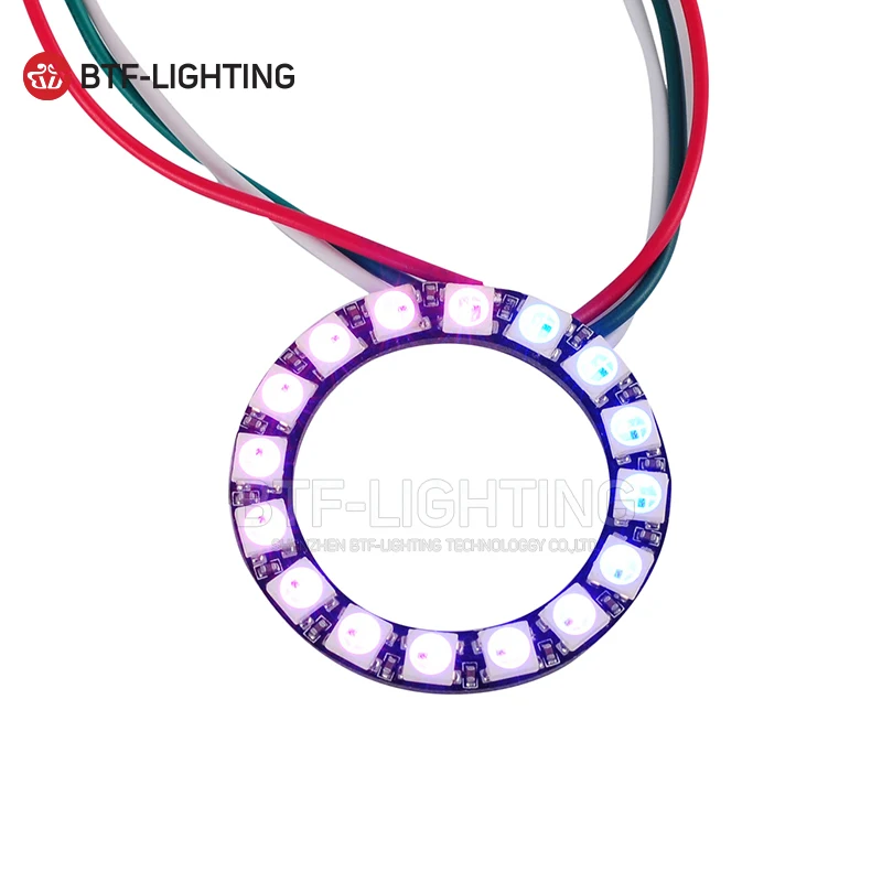 WS2812b 16 светодиодов пиксельное кольцо адресные модули DC5V вход RGB Полноцветный