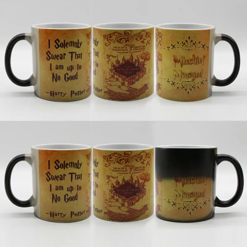 Дропшиппинг 13 дизайнов керамическая карта мараудера Термочувствительная