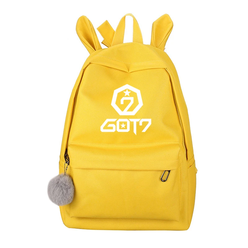 gotT3 Новейший прекрасный Exo Got7 рюкзак для женщин Wanna One Blackpink Monsta X Twice холст школьная дорожная сумка рюкзак Sac Dos Femme - Цвет: gotT3